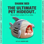 Luxury Pet Shark Bed